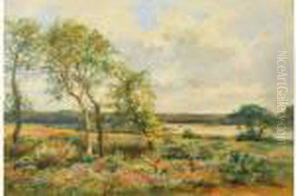 Paysage De Riviere Oil Painting by Pierre-Emmanuel Damoye