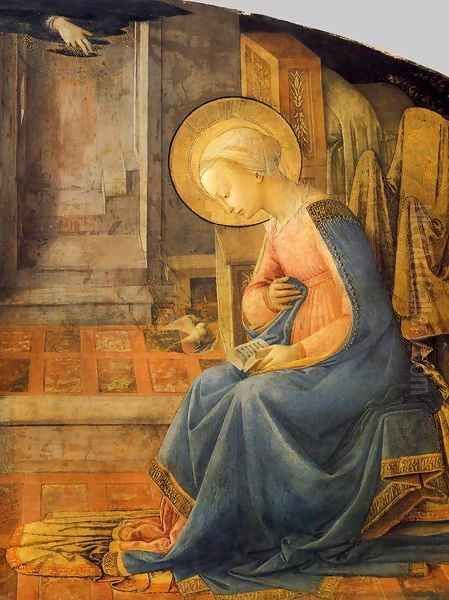 Annunciation (detail) 8 Oil Painting by Filippino Lippi