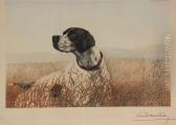 Portrait De Setter Oil Painting by Leon Danchin