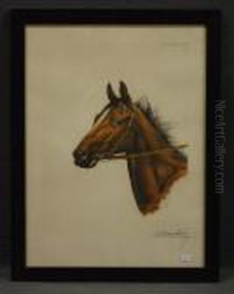 Cheval Oil Painting by Leon Danchin