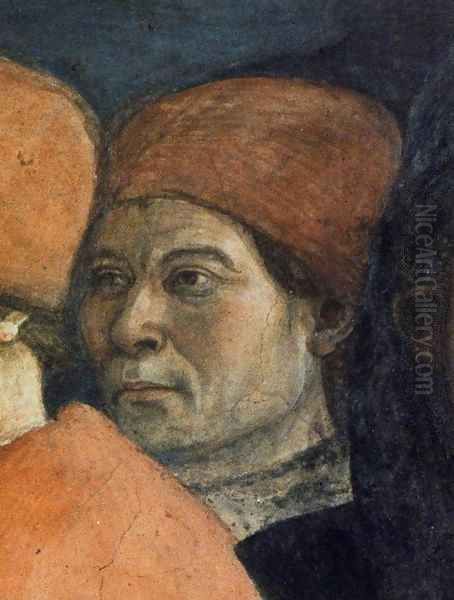 The Funeral of St Stephen (detail) Oil Painting by Filippino Lippi