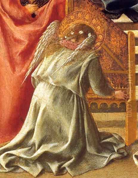 Madonna and Child Enthroned with Saints (detail) 2 Oil Painting by Filippino Lippi