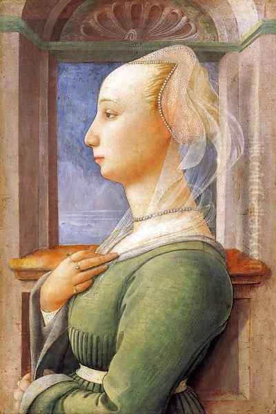 Portrait of a Woman Oil Painting by Filippino Lippi