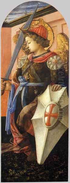 St Michael Oil Painting by Filippino Lippi