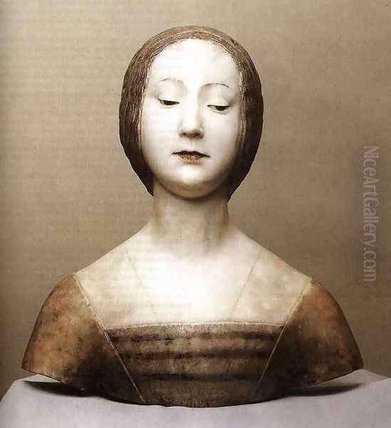 Bust Of A Lady Oil Painting by Francesco Laurana