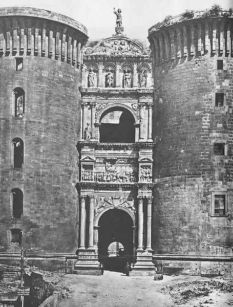 Triumphal Arch of Alfonso I I Oil Painting by Francesco Laurana