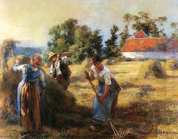 Harvest Oil Painting by Leon Augustin Lhermitte