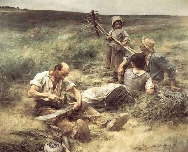 La Fenaison (The Haymakers) Oil Painting by Leon Augustin Lhermitte