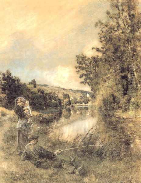 La Marne (The Marne) Oil Painting by Leon Augustin Lhermitte