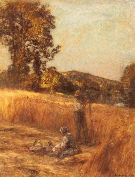 The Harvesters Oil Painting by Leon Augustin Lhermitte