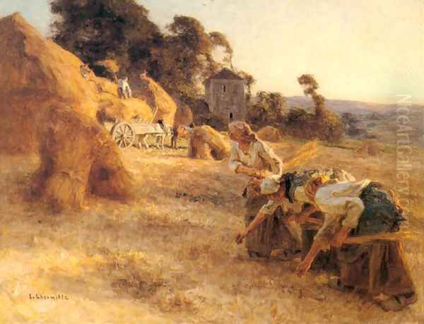 Haymakers I Oil Painting by Leon Augustin Lhermitte