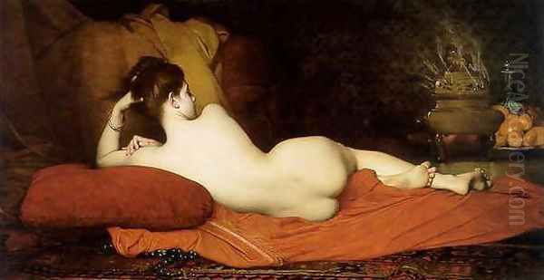 Odalisque Oil Painting by Jules Joseph Lefebvre