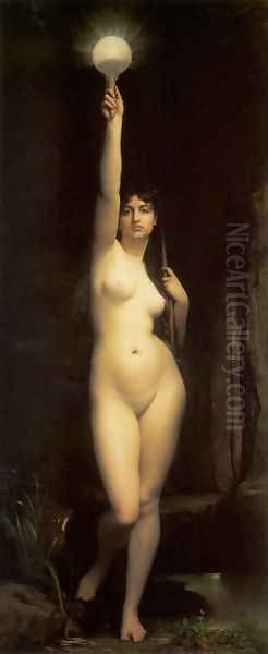 Truth Oil Painting by Jules Joseph Lefebvre