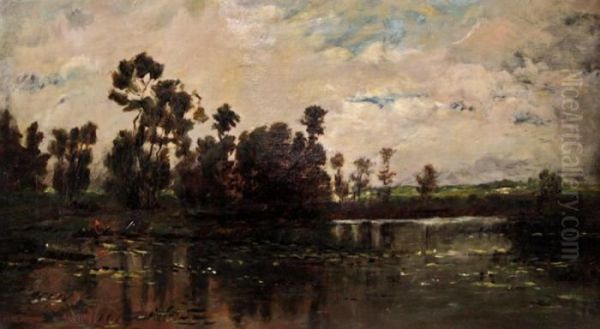 Landscape Oil Painting by Charles-Francois Daubigny