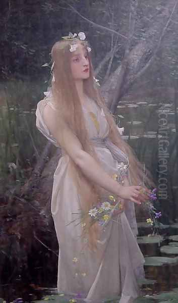 Opehlia Oil Painting by Jules Joseph Lefebvre