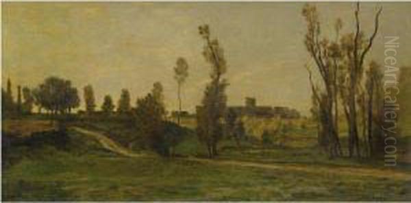 Le Ravin D'optevoz Oil Painting by Charles-Francois Daubigny