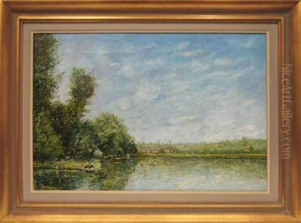 Bords De L'oise Oil Painting by Charles-Francois Daubigny