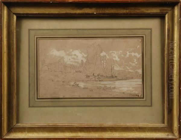 Francois Oil Painting by Charles-Francois Daubigny