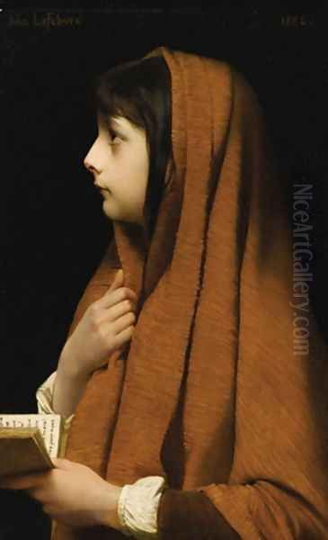 Mignon Oil Painting by Jules Joseph Lefebvre