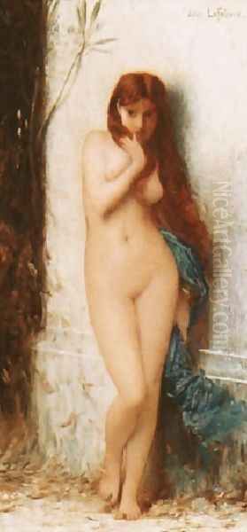 Variation on 'La Cigale' Oil Painting by Jules Joseph Lefebvre