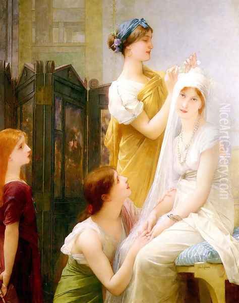 La Fiancée (The Fiancé) Oil Painting by Jules Joseph Lefebvre