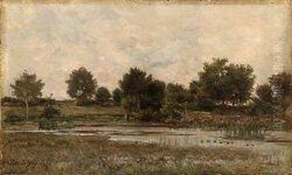 Bords De L'oise Oil Painting by Charles-Francois Daubigny