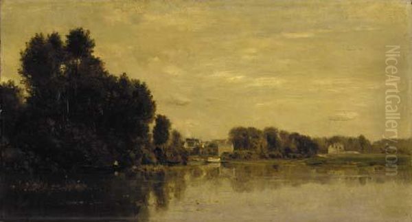 Bords De L'oise Oil Painting by Charles-Francois Daubigny