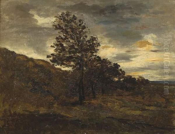 Paysage Avant L'orage Oil Painting by Karl Pierre Daubigny