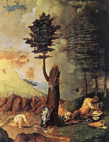 Allegory 1505 Oil Painting by Lorenzo Lotto