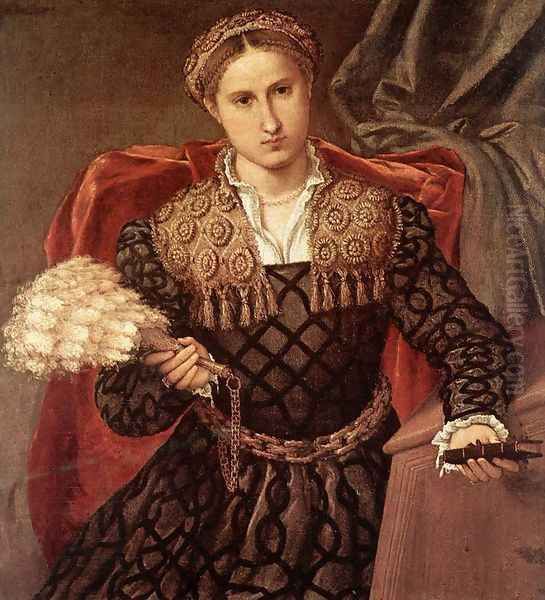 Portrait of Laura da Pola 1544 Oil Painting by Lorenzo Lotto