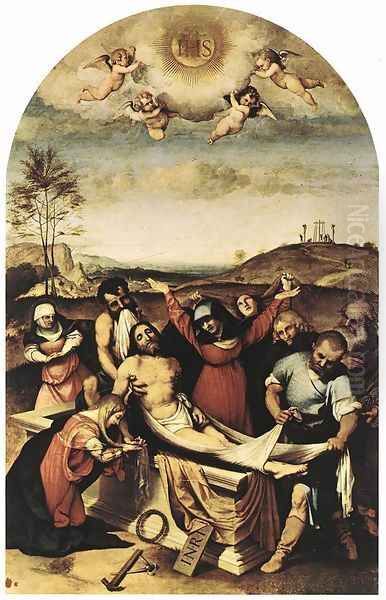 Deposition 1512 Oil Painting by Lorenzo Lotto