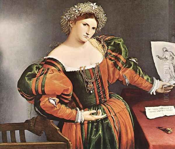 Lucretia Oil Painting by Lorenzo Lotto