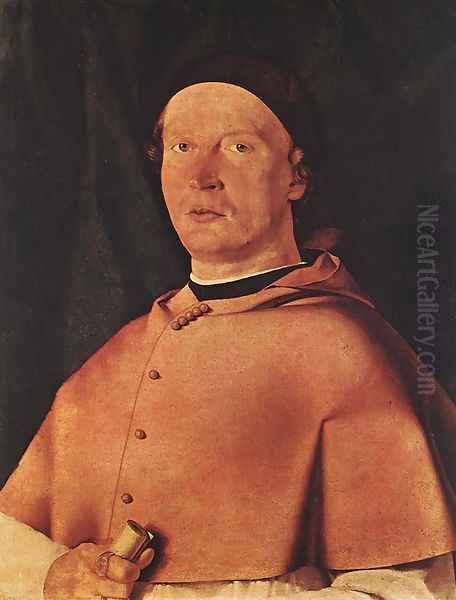 Bishop Bernardo de' Rossi 1505 Oil Painting by Lorenzo Lotto