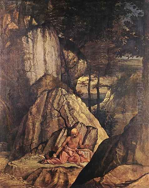 Penitent St Jerome 1506 Oil Painting by Lorenzo Lotto