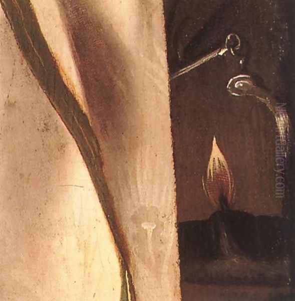 Portrait of a Man (detail) 1506-10 Oil Painting by Lorenzo Lotto