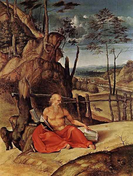 Penitent St Jerome 1509-10 Oil Painting by Lorenzo Lotto