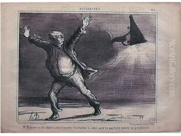 Serie Actualites Oil Painting by Honore Daumier