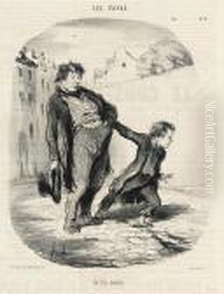 A Collection Oil Painting by Honore Daumier