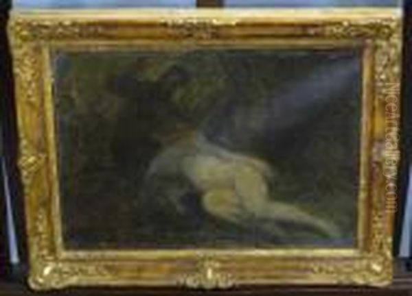 Hommage A Fragonard Oil Painting by Honore Daumier