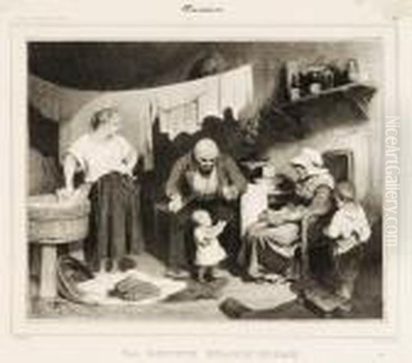 La Caricature Oil Painting by Honore Daumier