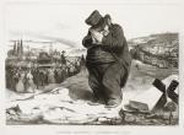 Enfoncelafayette! ... Attrappe, Mon Vieux! Oil Painting by Honore Daumier