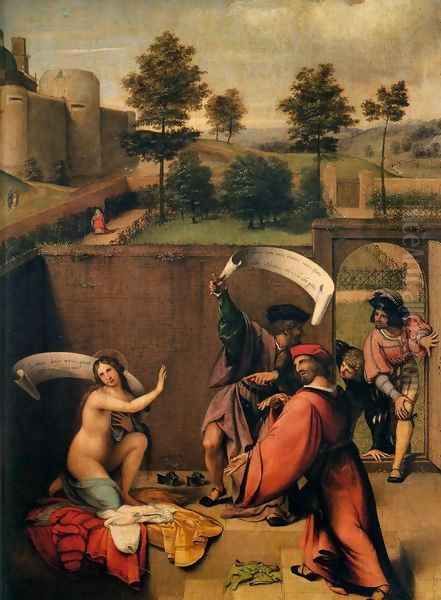 Susanna and the Elders 2 Oil Painting by Lorenzo Lotto