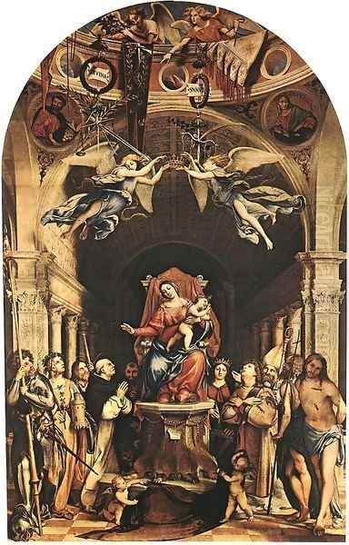 Madonna with the Child and Saints 2 Oil Painting by Lorenzo Lotto