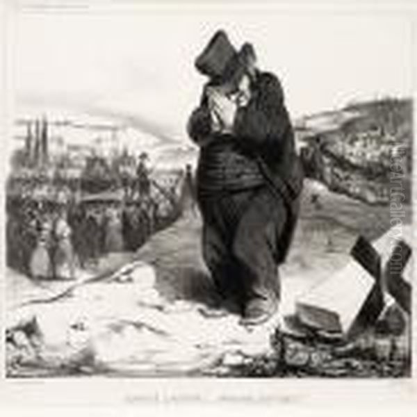 Enfonce Lafayette! Atrappe, Mon Vieux! Oil Painting by Honore Daumier