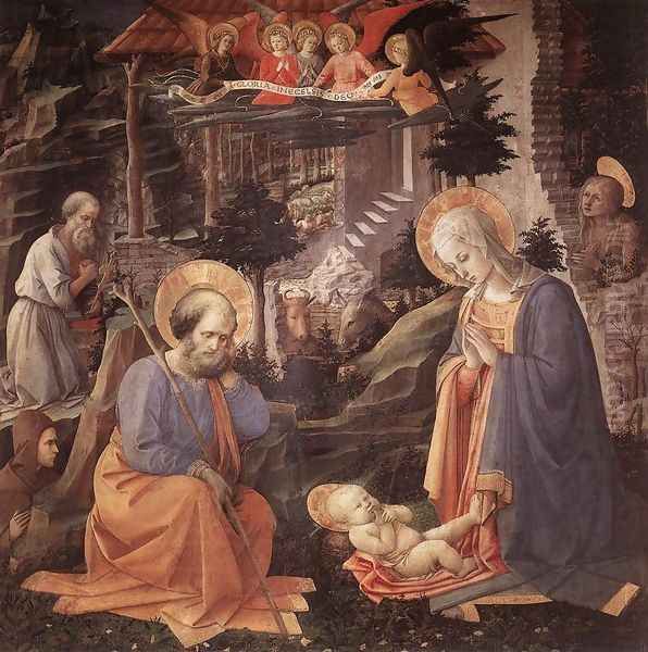 Adoration of the Child c. 1455 Oil Painting by Fra Filippo Lippi