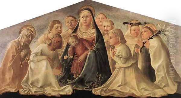 Madonna of Humility (Trivulzio Madonna) Oil Painting by Fra Filippo Lippi