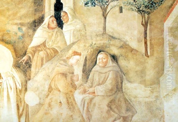 Rules of the Carmelite Order (detail) c. 1432 Oil Painting by Fra Filippo Lippi