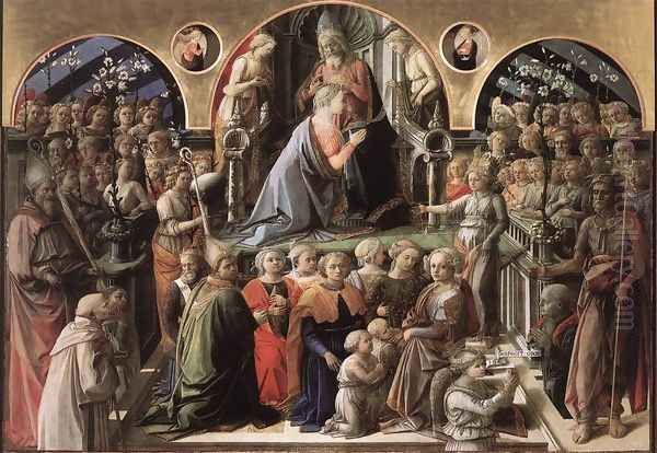 Coronation of the Virgin 1441-47 Oil Painting by Fra Filippo Lippi