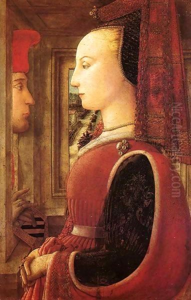 Portrait of a Man and a Woman Oil Painting by Fra Filippo Lippi