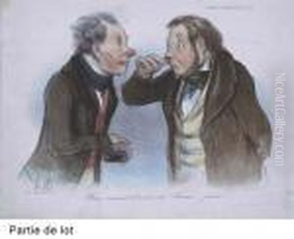 Croquis D'expressions Oil Painting by Honore Daumier